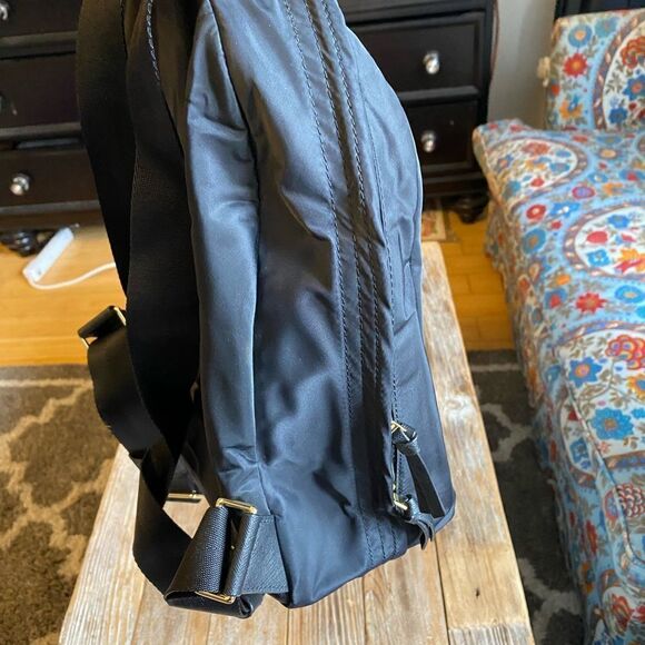 TORY BURCH Ella BLACK Nylon Backpack - Picture 3 of 8